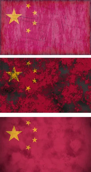 Гранж зображення прапора Китаю — стокове фото