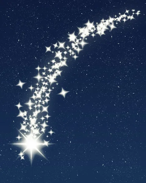 Düşen kuyruklu yıldız — Stok fotoğraf