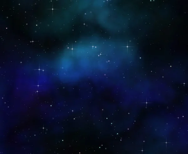 Nachthimmel im Weltraum — Stockfoto