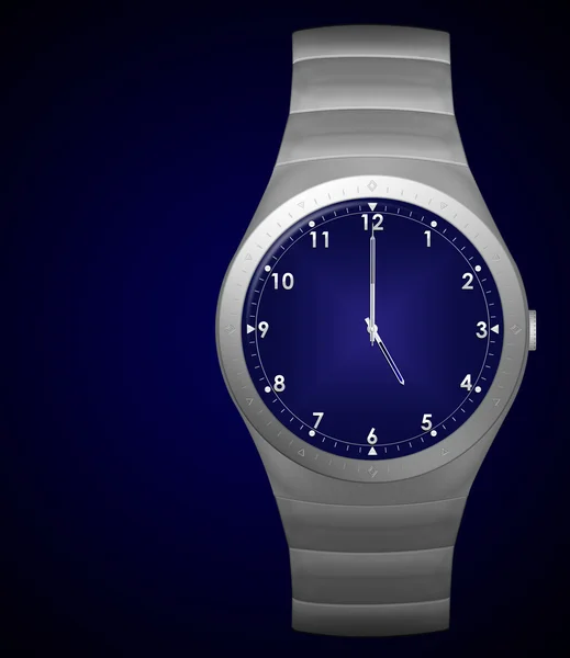 Five oclock wristwatch — Stock Photo, Image