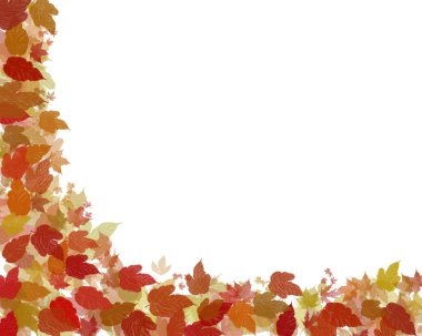 Autumn leaves clipart