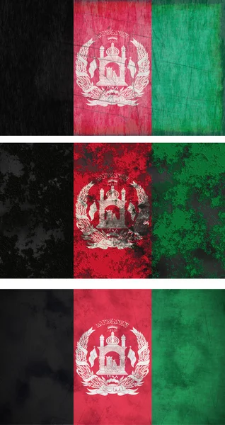Flagga afghanistan — Stockfoto