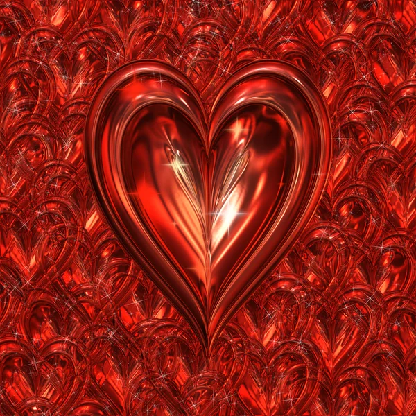 Sparkling heart — Stock Photo, Image