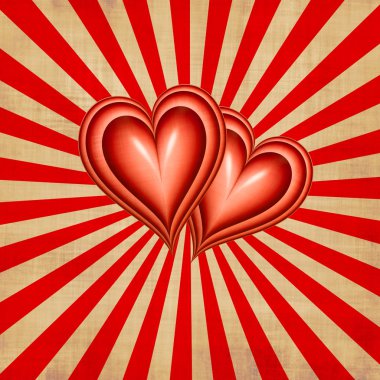 Two hearts clipart