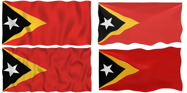 Vlag van Oost-Timor — Stockfoto