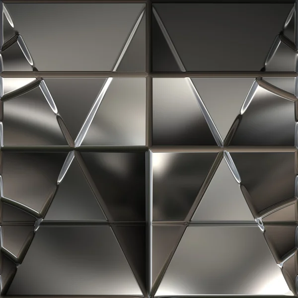 Geometrische metalen achtergrond — Stockfoto