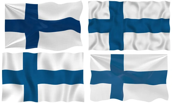 Finnország zászlaja — Stock Fotó