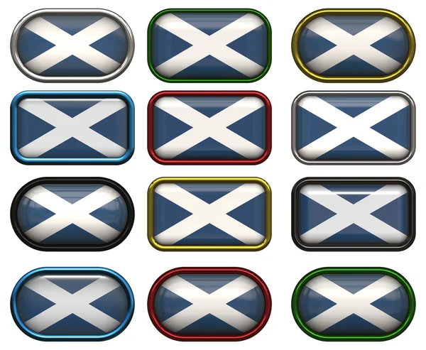 12 knoppen van de vlag van Schotland — Stockfoto