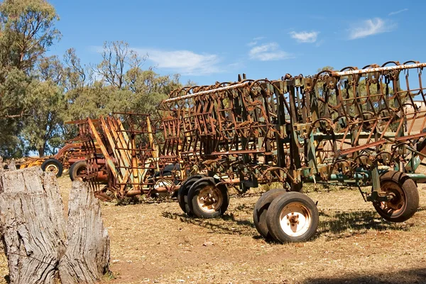 Eski terk edilmiş tahıl birleştirme — Stok fotoğraf