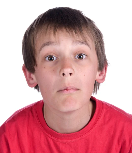 Questioning boy — Stock Photo, Image