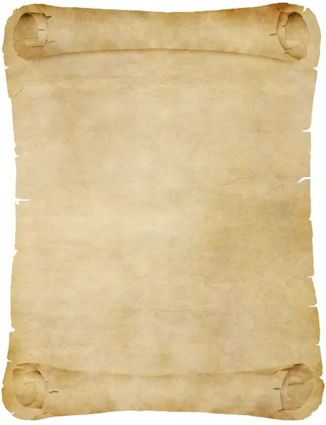 Old parchment scroll — Stock Photo, Image