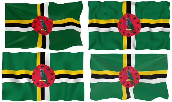 Flag of Dominica — Stock Photo, Image