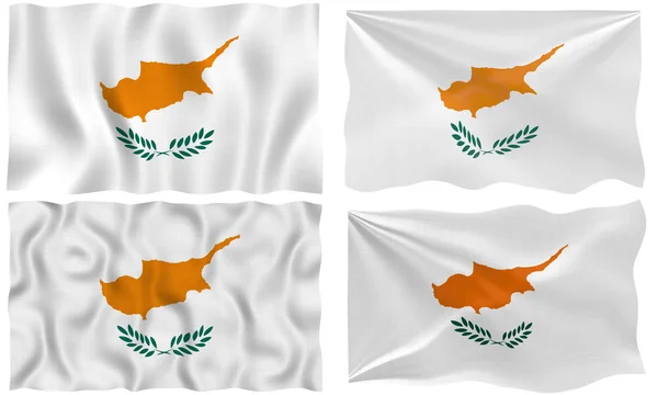 塞浦路斯国旗的 — 图库照片