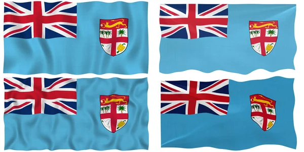 Fijis flagg – stockfoto