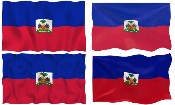 Haitis flagga — Stockfoto