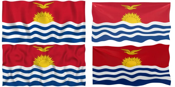 Vlajka kiribati — Stock fotografie