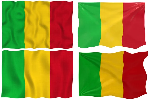 Flaga mali — Zdjęcie stockowe