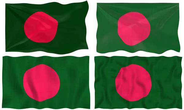 Bangladéšská vlajka — Stock fotografie