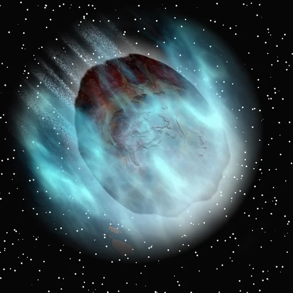 Nebuloasa şi stelele din spaţiul cosmic — Fotografie, imagine de stoc