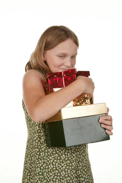 stock image My presents girl child