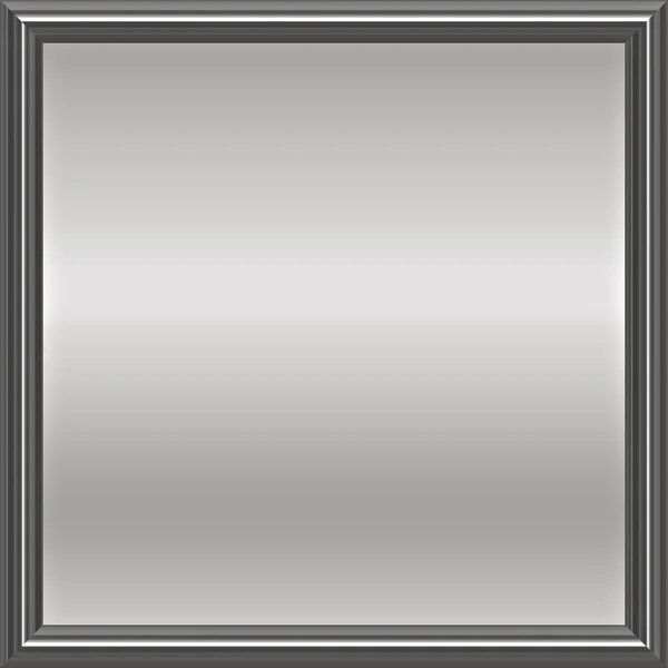 Srebrne metalowe blaszki oprawione — Zdjęcie stockowe