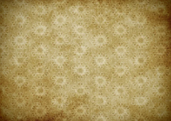 Old floral wallpaper background — Stock Photo, Image