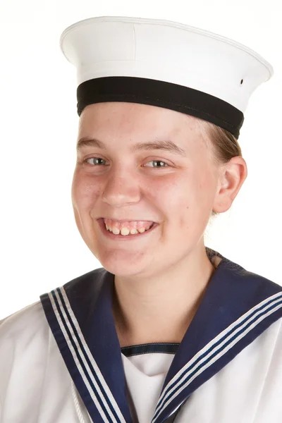 Jovem marinheiro isolado — Fotografia de Stock