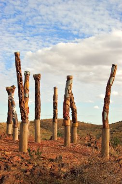 Aboriginal poles clipart