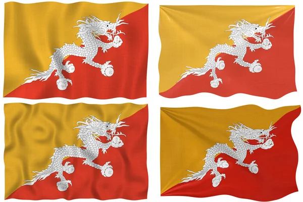 Bandiera del Bhutan — Foto Stock