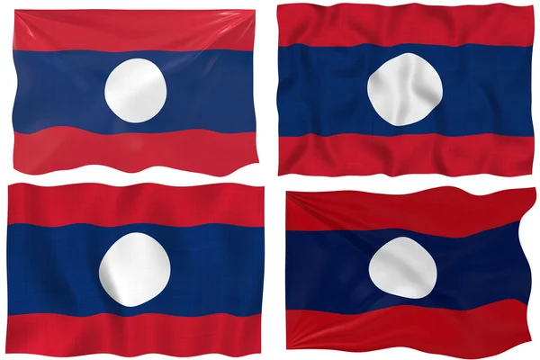 Bendera Laos — Stok Foto
