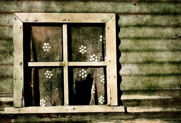 Old grunge window — Stock Photo, Image