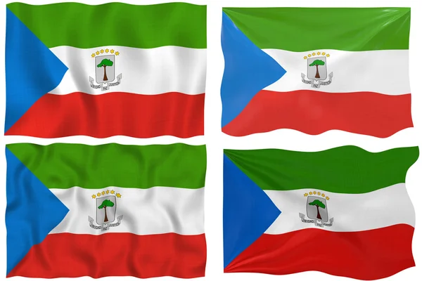 Vlajka Rovníkové Guineje — Stock fotografie