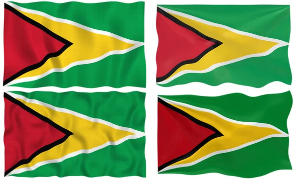 Bandeira da Guiana — Fotografia de Stock
