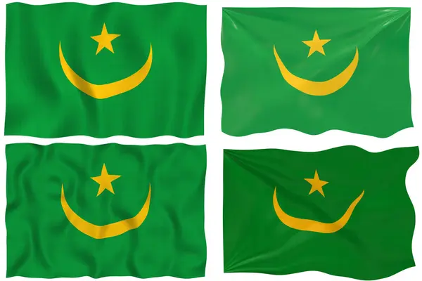 Flagga mauritana — Stockfoto
