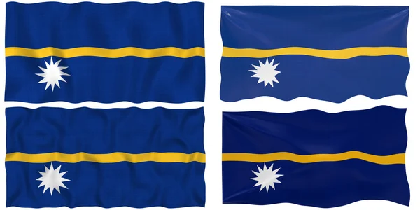 Nauru zászlaja — Stock Fotó