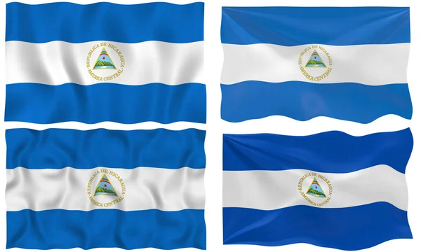 Vlajka Nikaraguy — Stock fotografie
