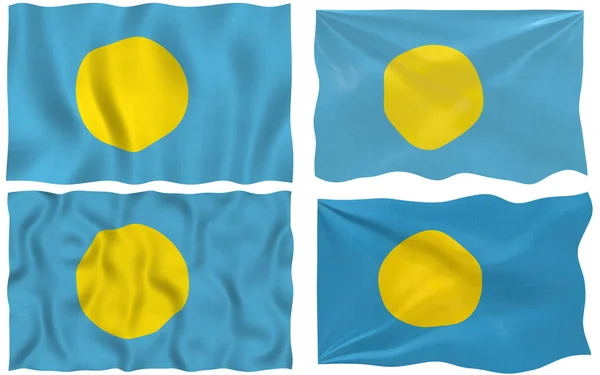 Palau Cumhuriyeti bayrağı — Stok fotoğraf