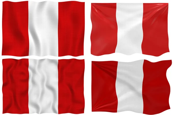 Peru bayrağı, — Stok fotoğraf