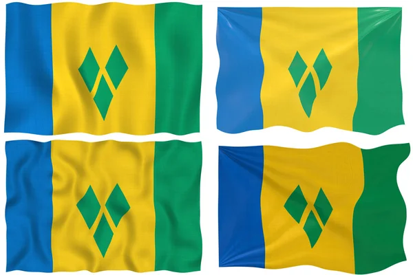 Flagge von Saint Vincent und die Grenadinen — Stockfoto