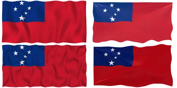 Bandeira de samoa — Fotografia de Stock