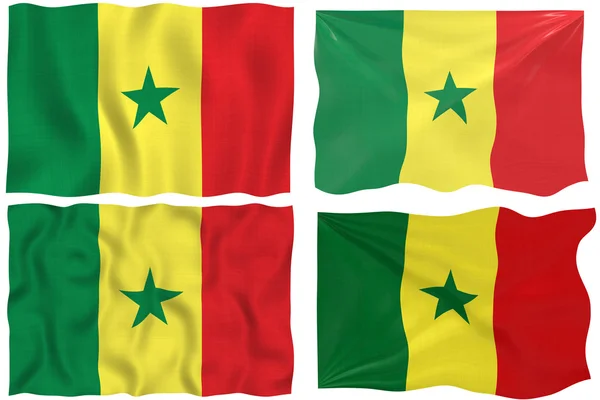 Прапор Сенегалу — стокове фото