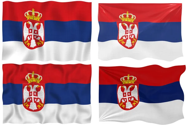 Flaga Serbii — Zdjęcie stockowe