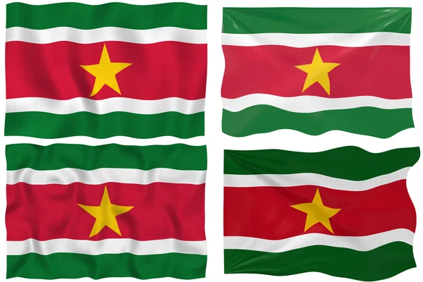 Флаг Суринама — стоковое фото