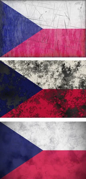 Grote afbeelding van de vlag van Tsjechië Repulatief — Stockfoto