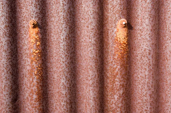 Antiguo oxidado corrugado iton fondo — Foto de Stock
