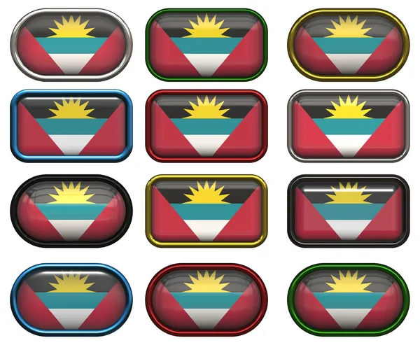 Flagge von Antigua Barbuda — Stockfoto