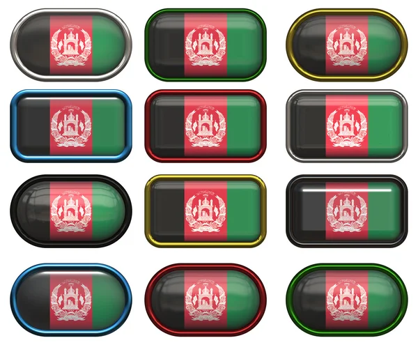 Dodici pulsanti della Bandiera di Conneticut — Foto Stock