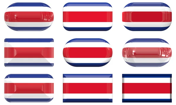 Costa Ricas flag - Stock-foto