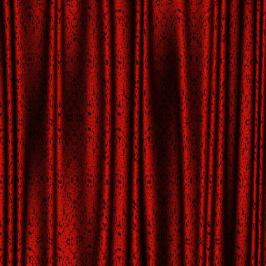 Red curtain clipart