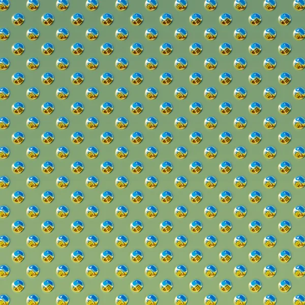 散りばめられたクロム プレート — ストック写真